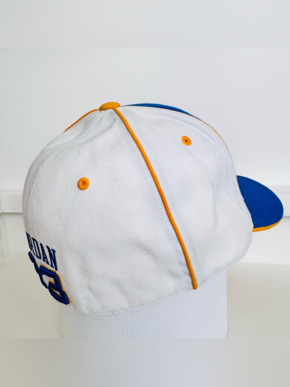 Nike Jordan Laney High School Fitted Hat Blue Jumpman Size 7 5/8 Men’s PreOwned - Picture 13 of 16
